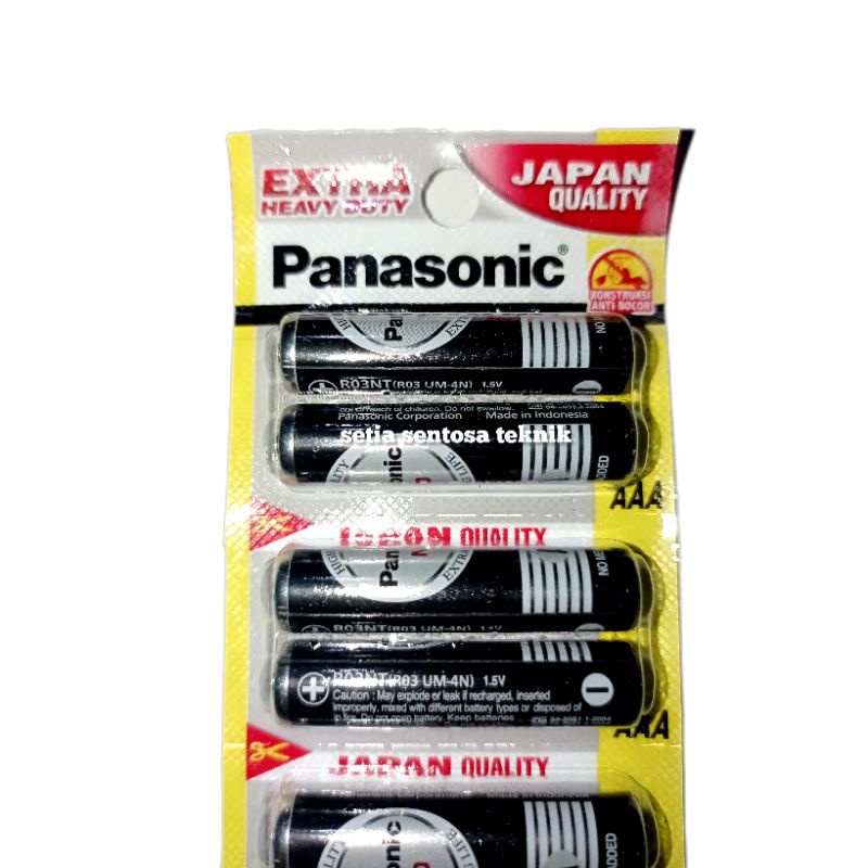 Baterai Baterry Panasonic AAA A3 isi 2Pcs