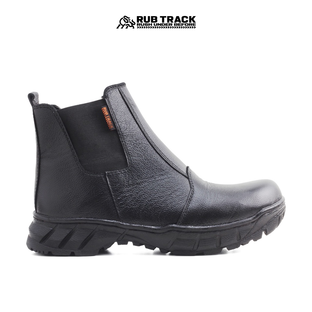 RUBTRACK- King Selobong 39-43 Sepatu Safety Kulit Asli  Tanpa Tali Proyek Dapur Hiking Gunung Industri Top Safety Shoes