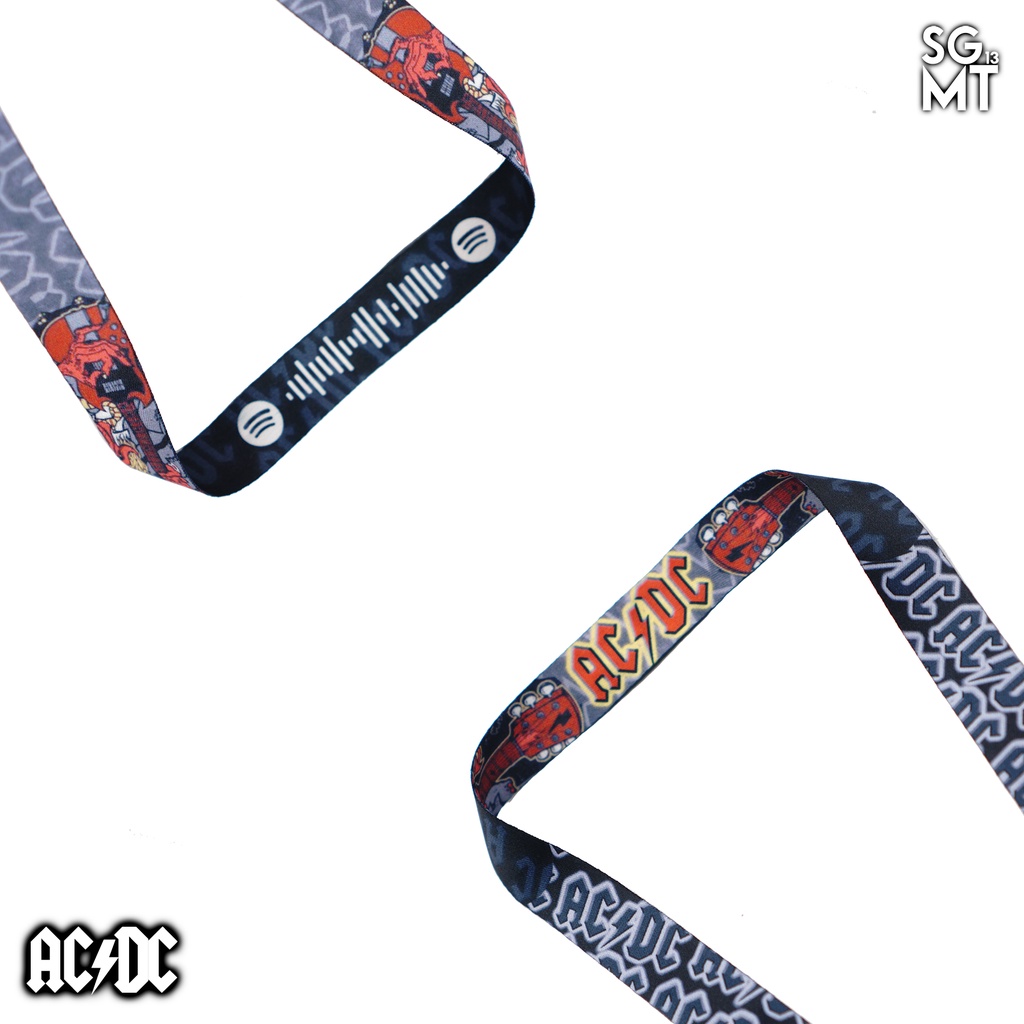 Lanyard AC DC Sigmat13 Gantungan id card Printing Band Series 2