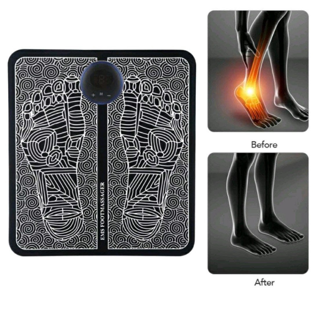 Tikar Pijat Kaki Elektrik Alat Terapi Kaki EMS Foot Massager Pad Alat Pijat NO 1 Di Jepang Original Alat Pijat Penghilang Kaki Pegal Kesemutan Alat Kesehatan Tubuh Alat Terapi Pijat Tikar USB
