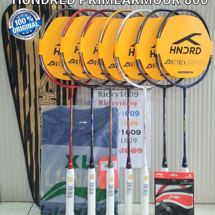 Raket Raket Badminton Hundred Primearmour 800 - Head Heavy - Tension 32 Lbs