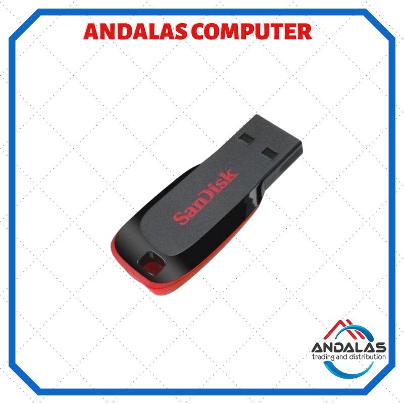 FLASHDISK PENYIMAPANAN DATA SANDISK CRUZERBLADE 64GB RESMI BERGARANSI