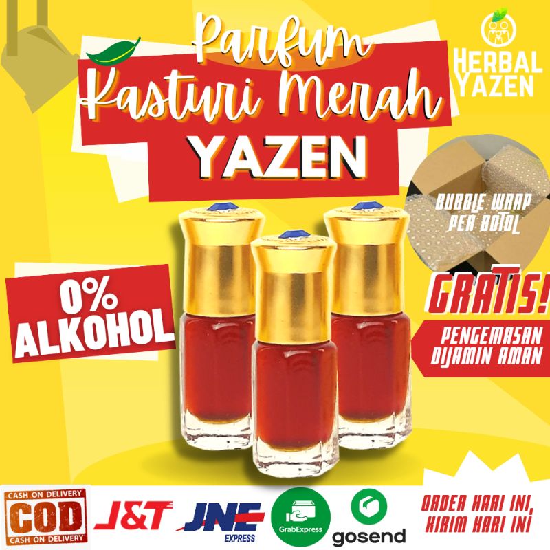 Parfum Aroma KASTURI MERAH Original Non Alkohol 3ml 6ml 12ml Parfum Original Bibit Parfum Murni KAST