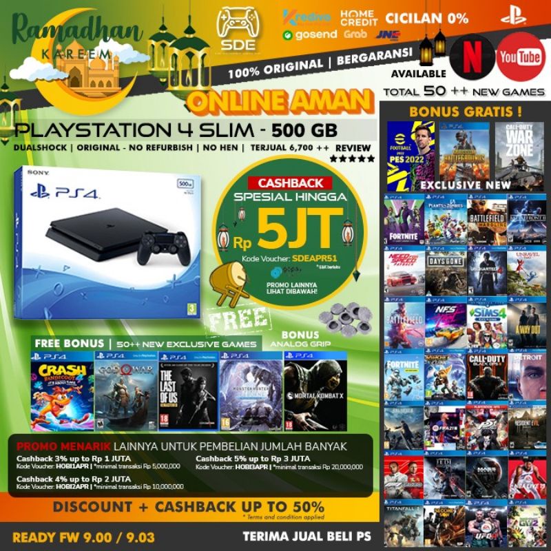 PS4 PRO 1TB GARANSI MESIN PANJANG FULLGAMES BISA ONLINE PLAYSTATION 4 SERI 72