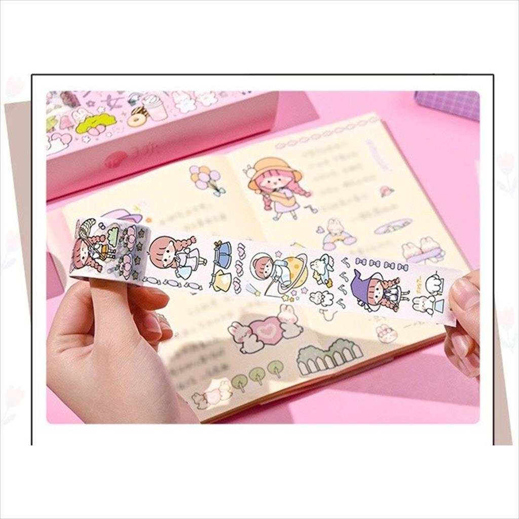 Stiker Momo Washi Tape Roll -  Washi Tape Roll Masking Sticker MOMO