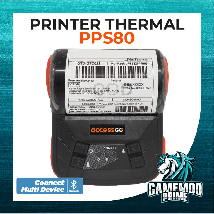 Printer Thermal Resi ACCESSGO PPS80 Printer Pocket Thermal 80MM