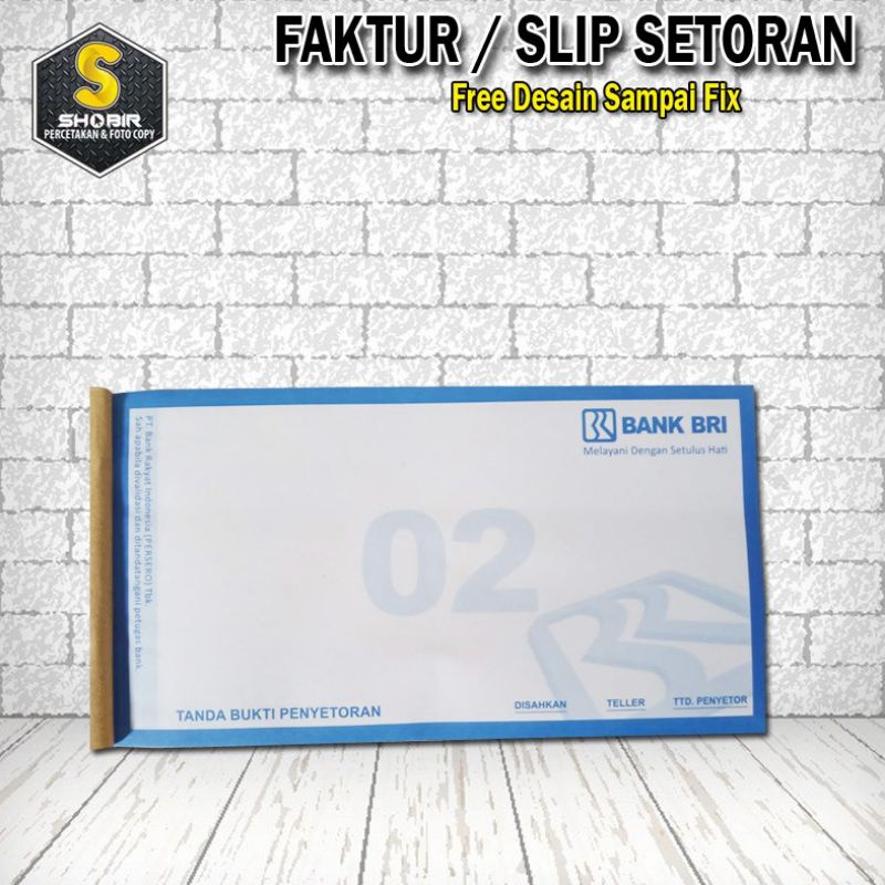 

COD NOTA SLIP SETORAN BRI - KWITANSI BRI