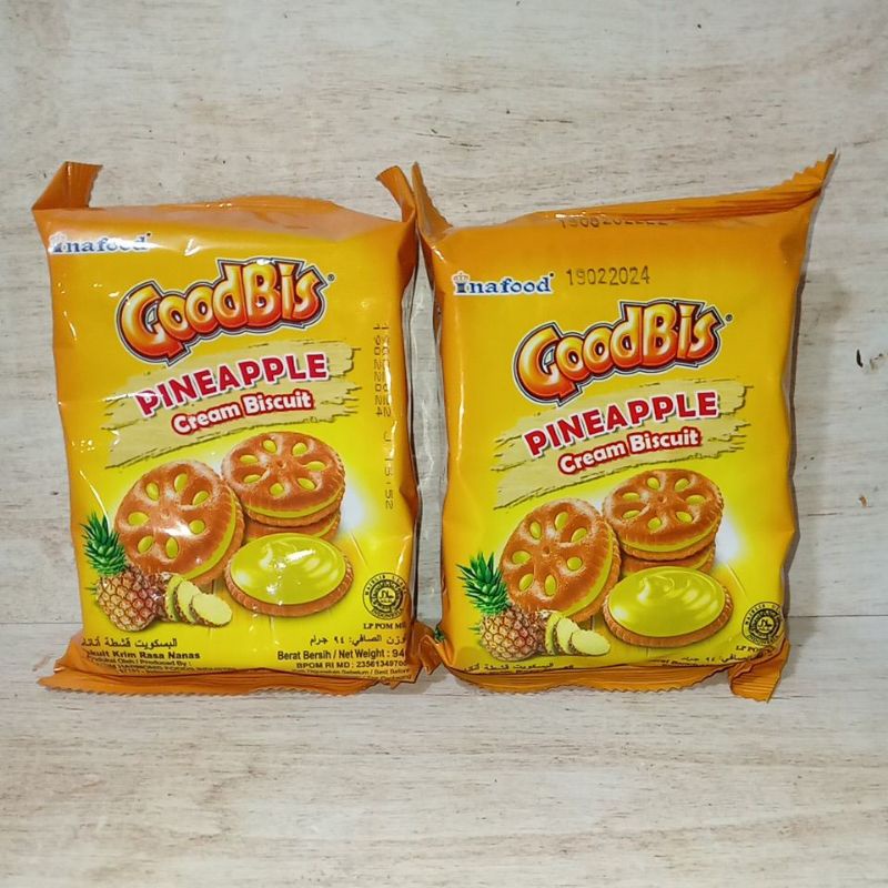 

Inafood GOODBIS Pineapple Jam Biscuits/Biskuit Selai Nanas