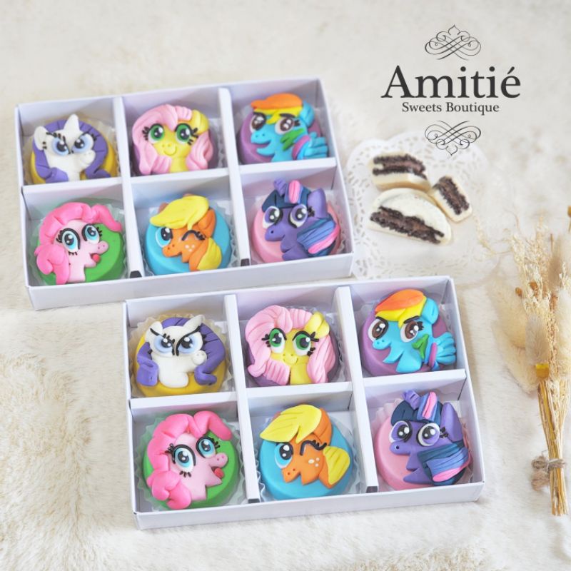 

Coklat Oreo little Pony - 1 Box isi 6 / Coklat Karakter / Birthday Gift / Hadiah Ulang Tahun