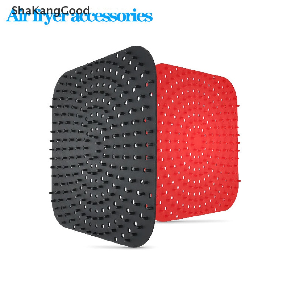 Skid Reusable Silicone Air Fryer Liner Mat Alas Kukusan Anti Lengket Baking Inner Liner SKK