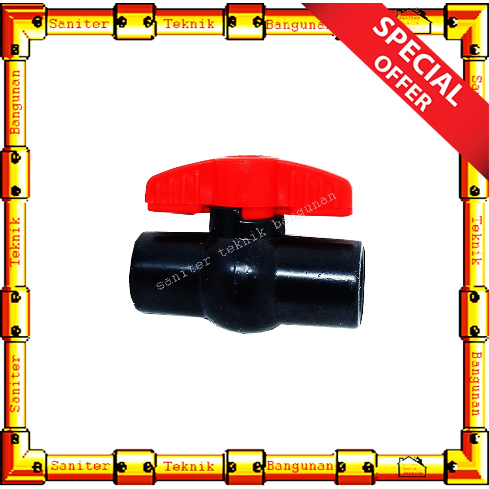 Ball Valve Pvc Stop Keran Kran 11/4 Inch 11/2 Inch 2 Inch Cisal