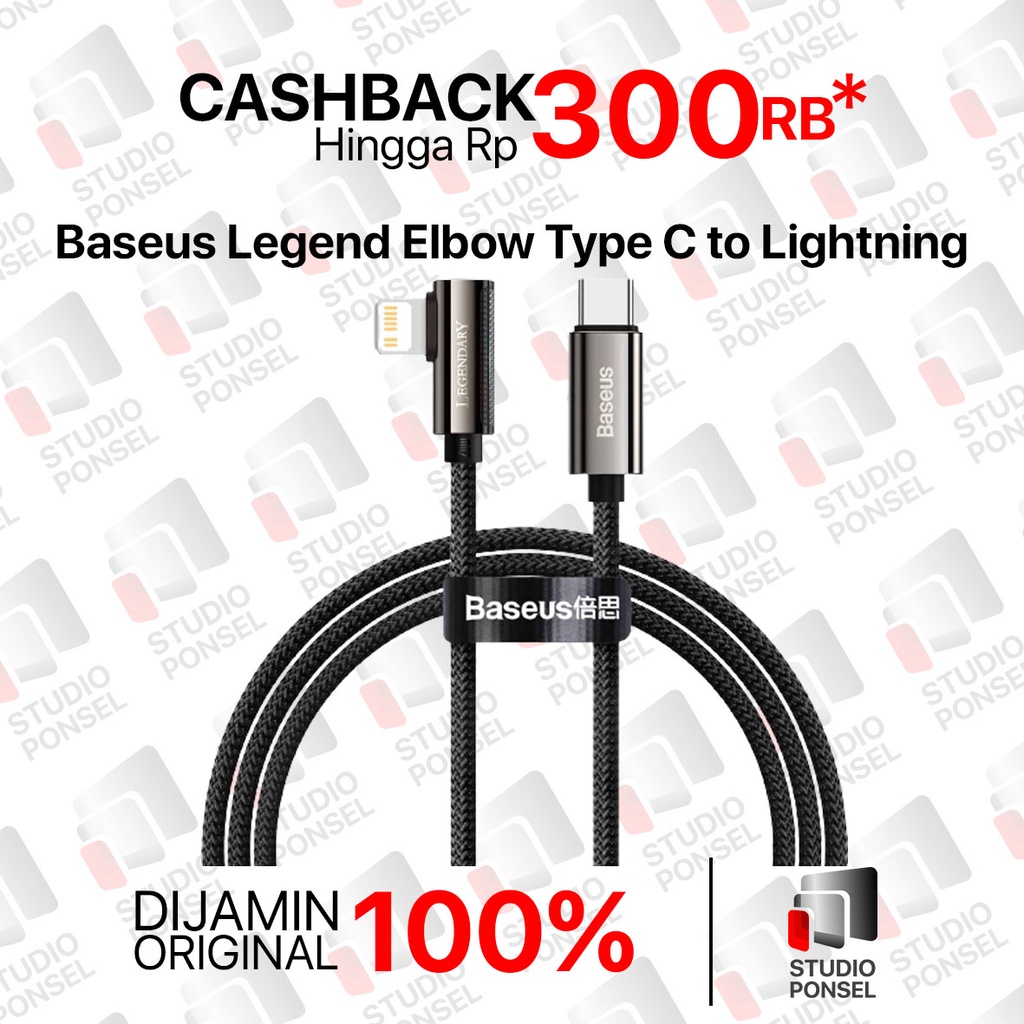 Kabel Baseus Legend Series Elbow Fast Charging 20w Type C to iPhone