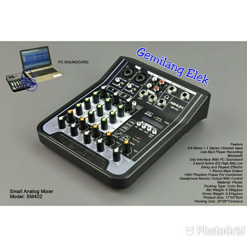 MIXER ASHLEY SM402/ SM 402 ORIGINAL