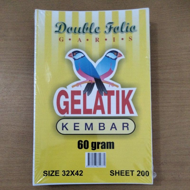 

Folio garis gelatik kembar isi 12 lembar