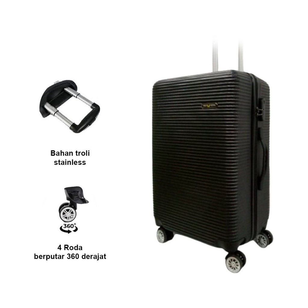 TMALL88 Koper Fiber Travel 24 Inch 4 Roda berputar 360 dejarat