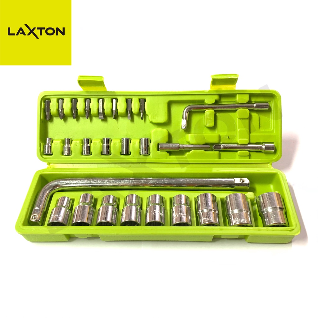 LAXTON kunci sok shock set motor socket 27 pcs L03-027 MURAH LARIS