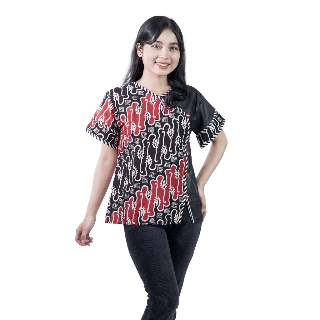 BatikNagaRejeki - Baju Batik Nonik Wanita Modern - Simple _ NONIK PENDEK