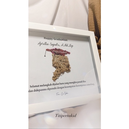 kado wisuda|Kado Wedding|Frame|Flowers in frame|Kado Pernikahan