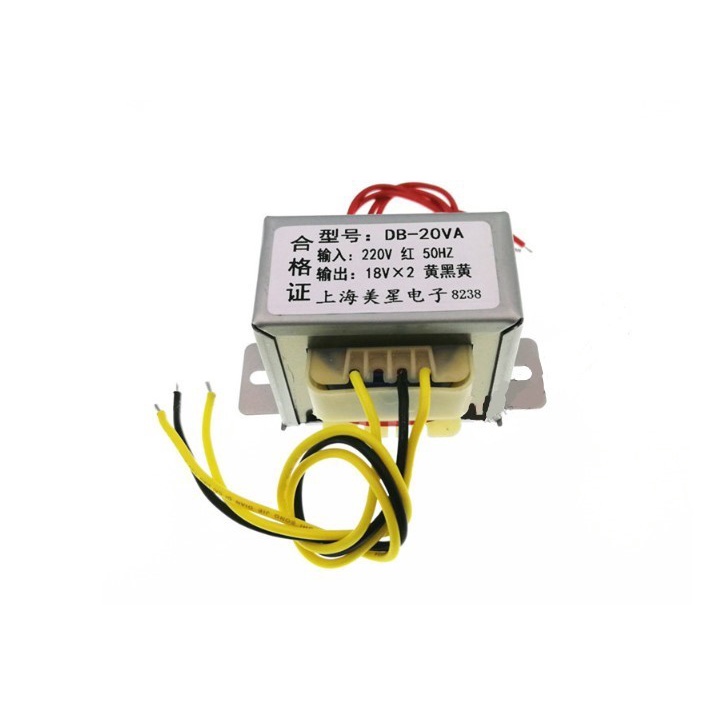 Transformer Travo 20W AC 220V to CT Dual Volt AC 12V/ 15V/ 18V (1816C)