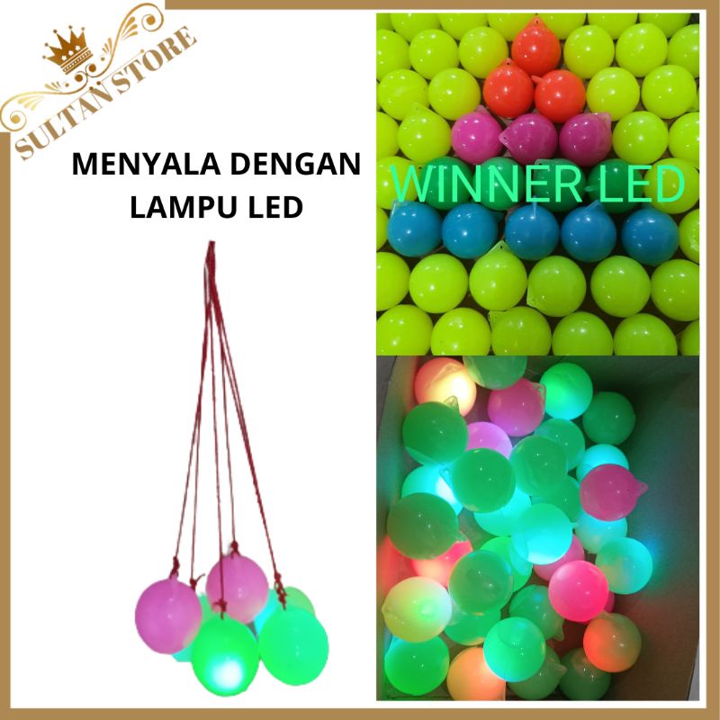 Latto Latto LED Menyala Winner Mainan Lato Lato Etek Etek Tok Tok menyala LED