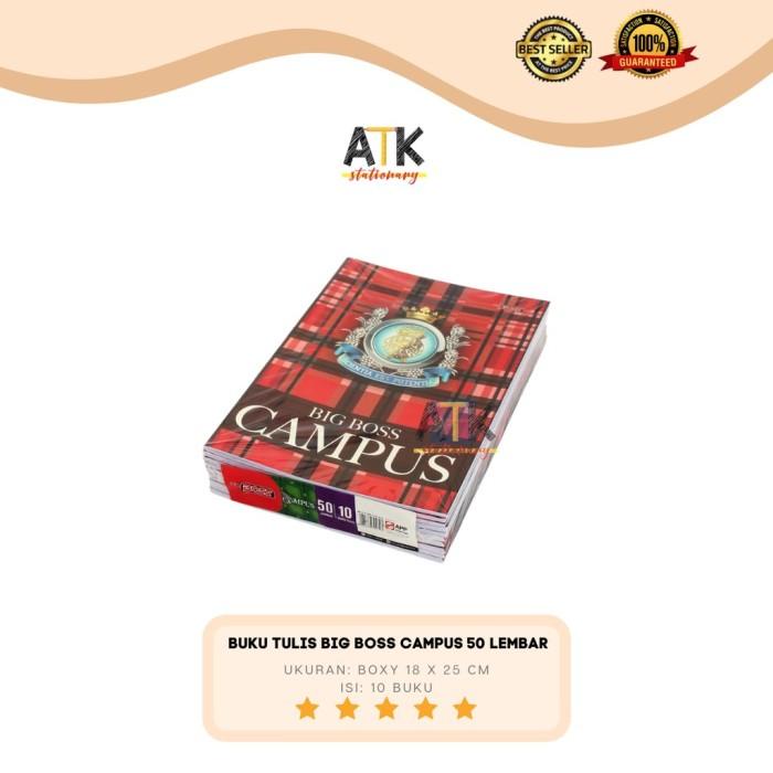 

Buku Tulis Boxy Campus Big Boss 50 Lembar Atk Terpercaya