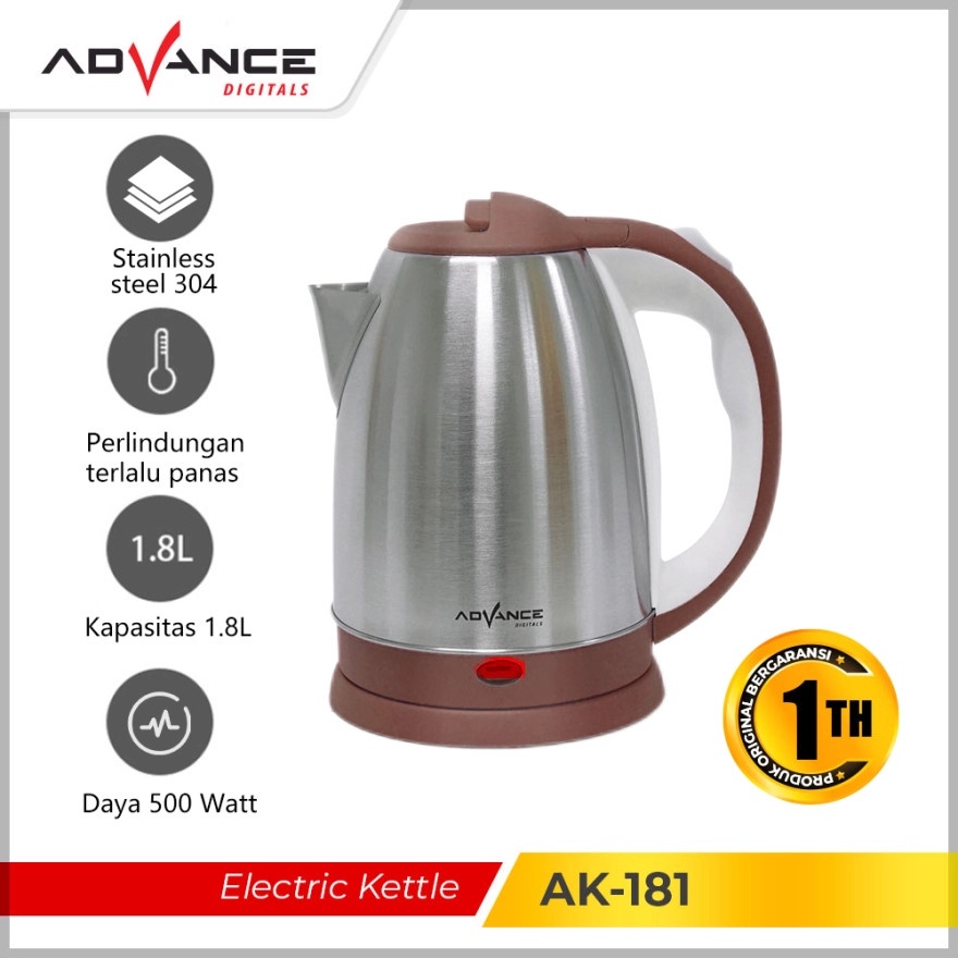 Kettle Elektrik Advance AK-181 Teko Listrik Advance