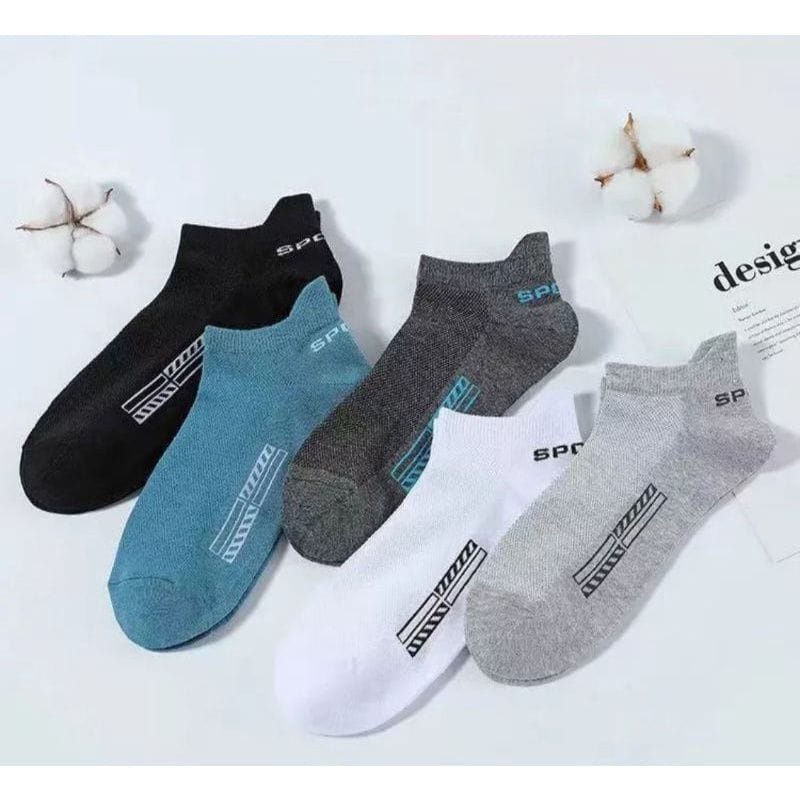 (mata kaki kuping) kaos kaki sport pendek/kaos kaki kuping hidden sock unisex