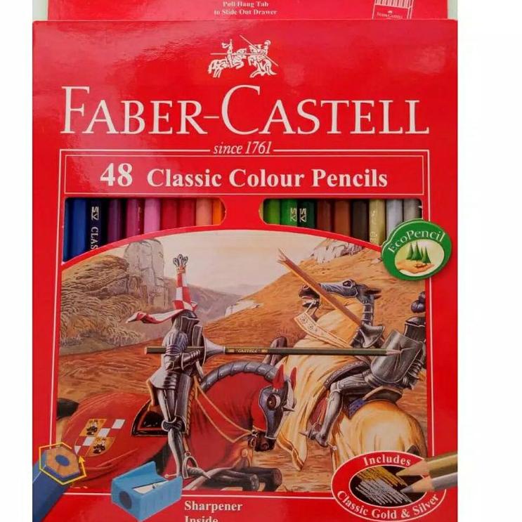 

드 FABERCASTELL 48 classic colour pencils pensil gambar 48 warna Terlaris !!