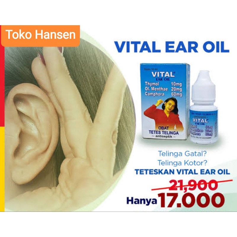 VITAL Ear Oil 10 ml Obat Tetes Telinga sakit