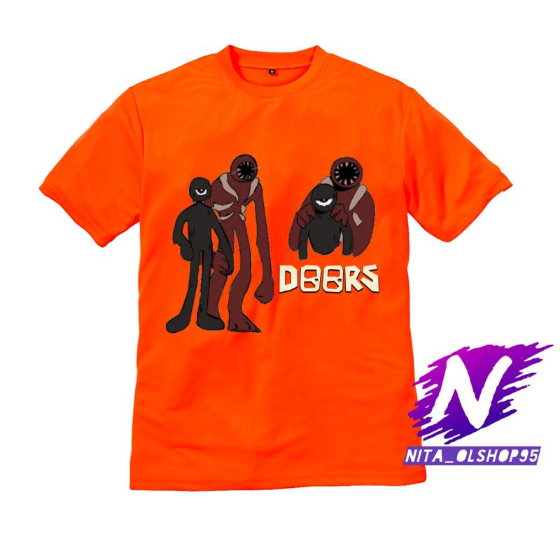 KAOS ANAK BAJU ANAK DOORS ROBLOX GAME