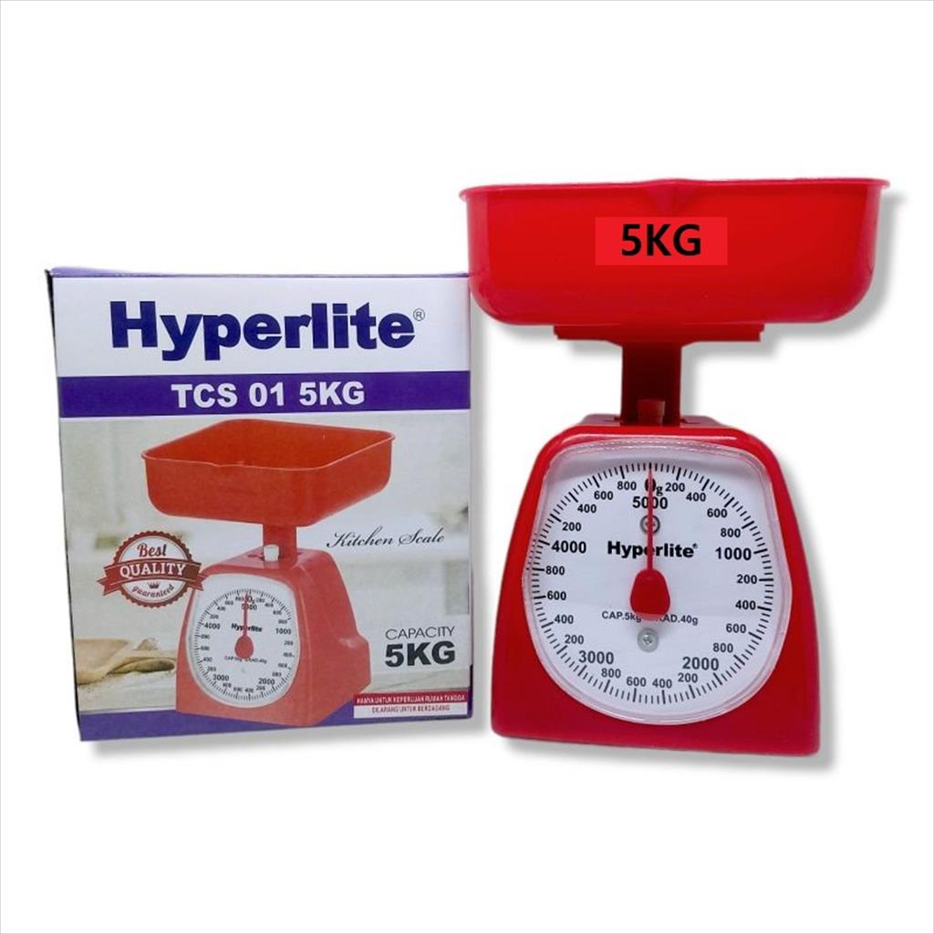 OTS 965 - Timbangan Kue Dapur Kitchen Scale Analog Manual Kapasitas 5 KG Hyperlite TCS 01