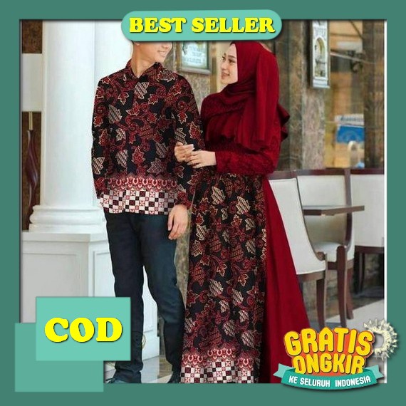 Nibras Couple Baju Koko Gamis Kapelan Suami Istri Ayah Ibu Bunda Kekinian Copel Terbaru 2023 Promo B