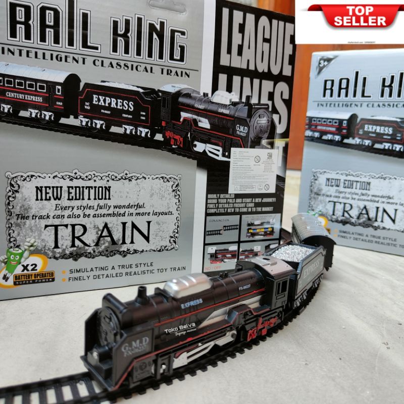 RAIL KING mainan kereta Premium Intelligent Classical Train