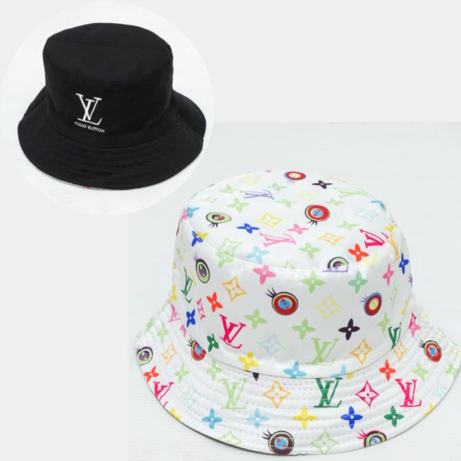 Topi Bucket Hat LV Monogram Import Mirror / Bucket Hat Bolak Balik