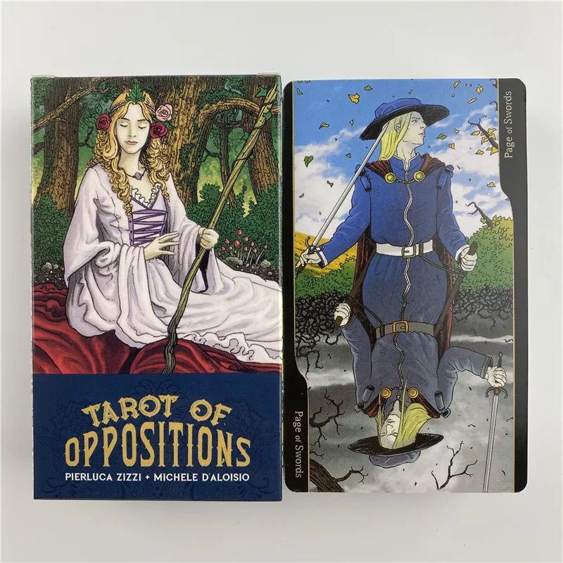 [COD] Tarot of Oppositions 78 Cards Deck by Perluca Zizzi n Michele Daloisio dengan Buku Panduan Printed