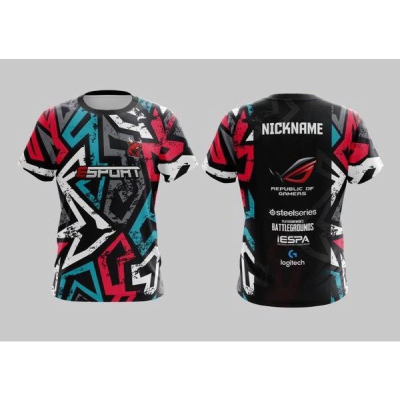 Jersey Esport Free Custom dan Logo New