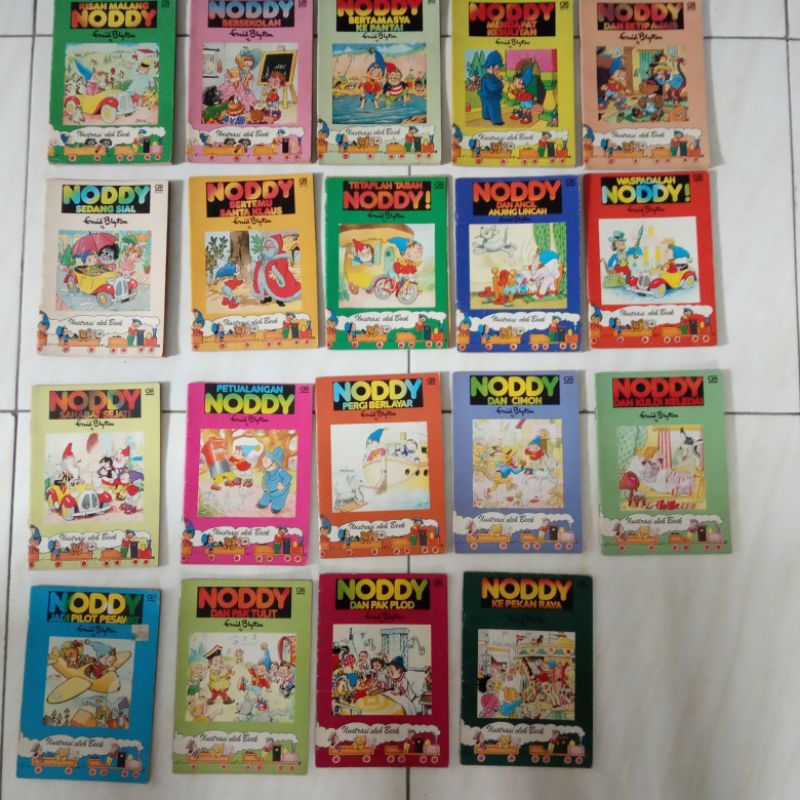 Buku Noddy cetakan lama Enid Blyton