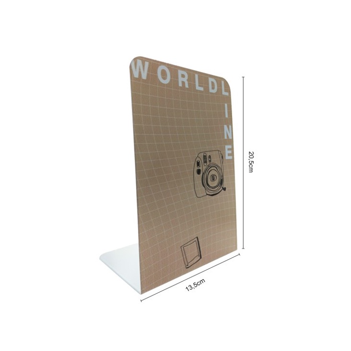 

Terlaris ✨ -BOOK END WORLD LINE | Sandaran Penyangga Pembatas Buku World Line- 2.1.23