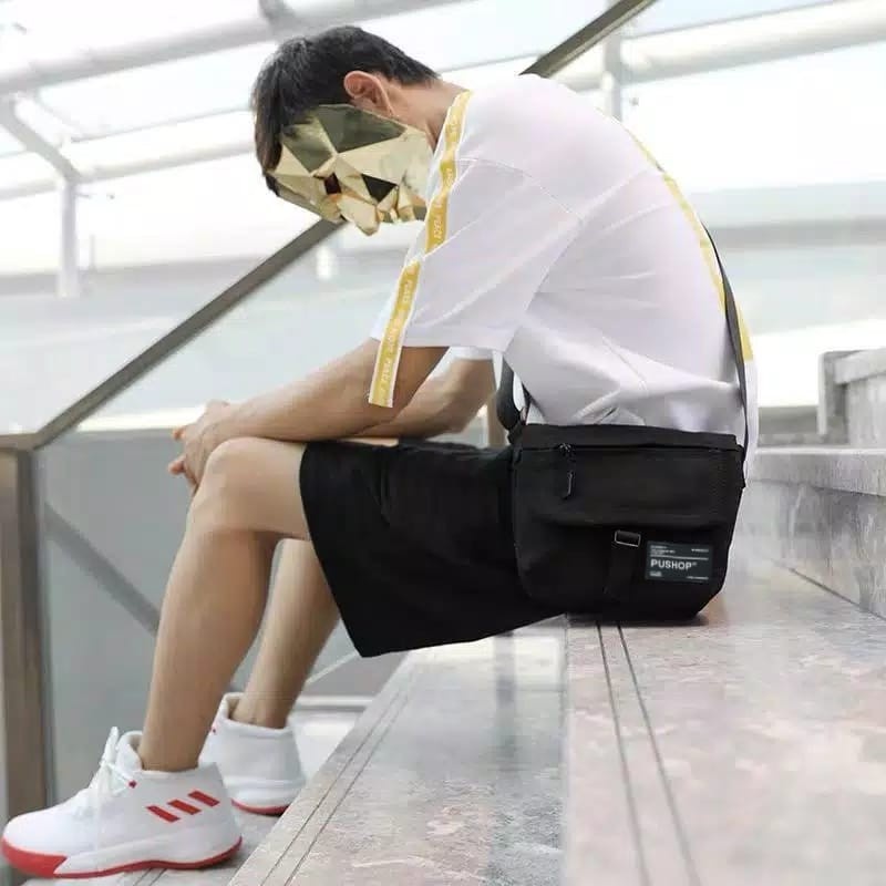 SPECIAL PROMO Tas Selempang pria PUSHOP Tas casual Pria Daniel Tas Selempang Pria Waterproof Import 