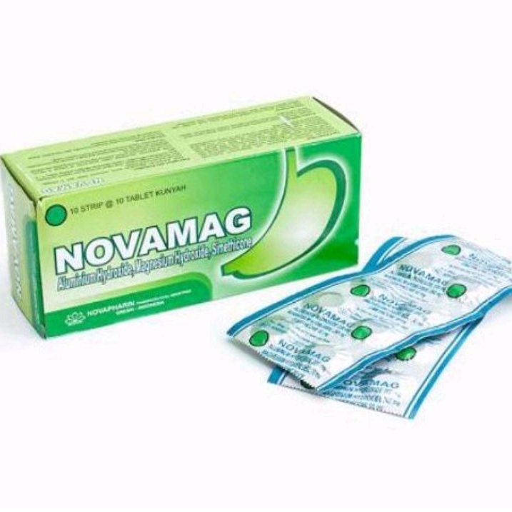 Jual Novamag / 100 tablet kunyah -- Antasida Doen Antasid Antacida