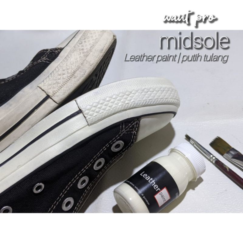 Leather paint 50ml &amp; 100ml | cat sepatu berbahan kulit asli, kulit sintetis, sol sepatu | want pro