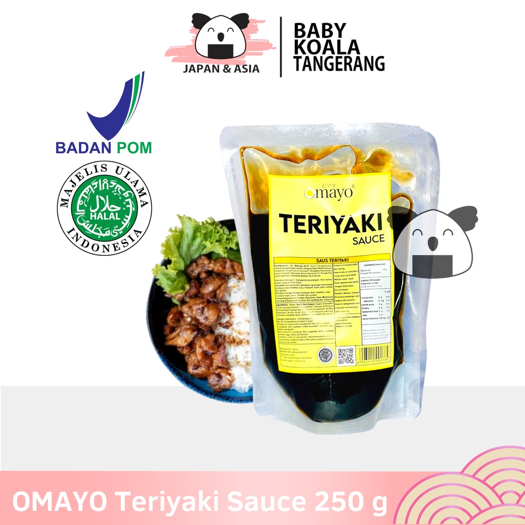 

OMAYO Teriyaki Sauce 250 g Halal | Saus Teriyakai Ala Jepang--