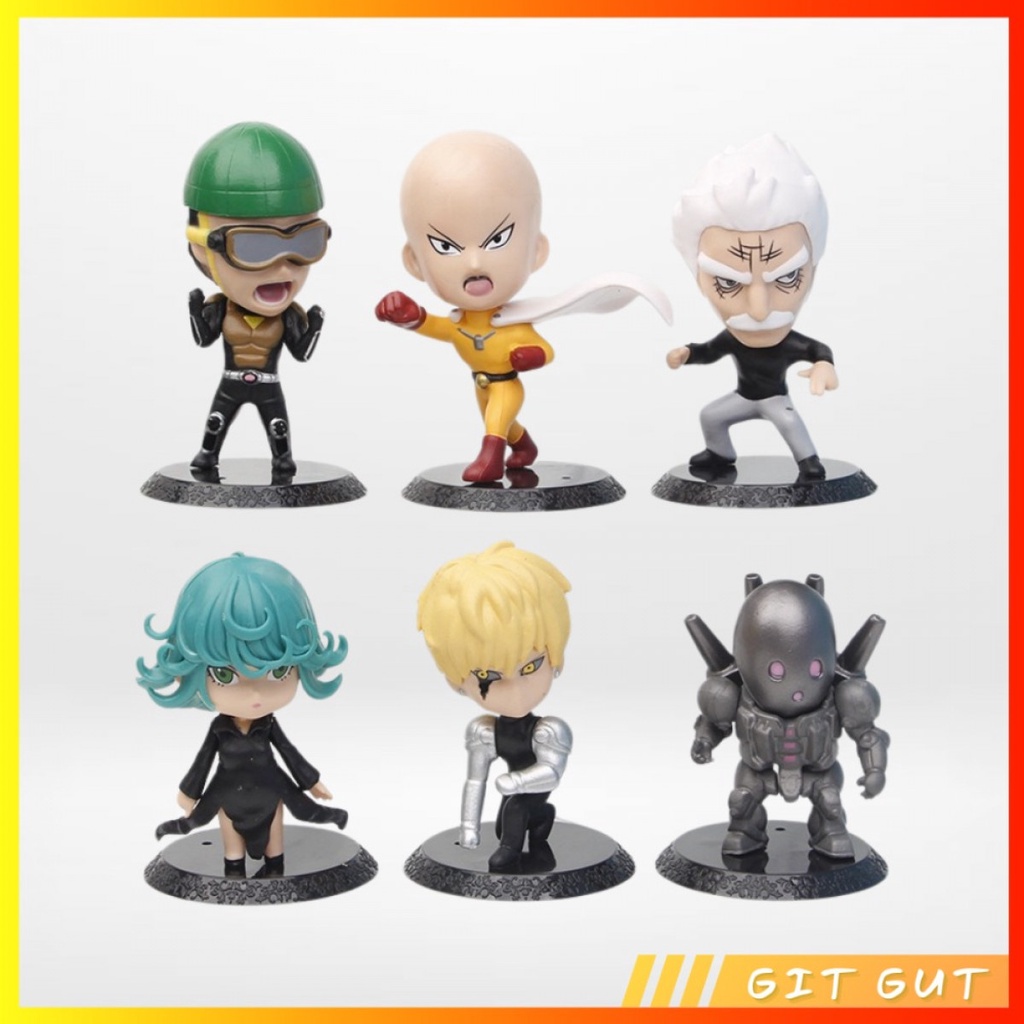 Action Figure Pajangan Mainan 6 pcs One Punch Man Saitama Genos