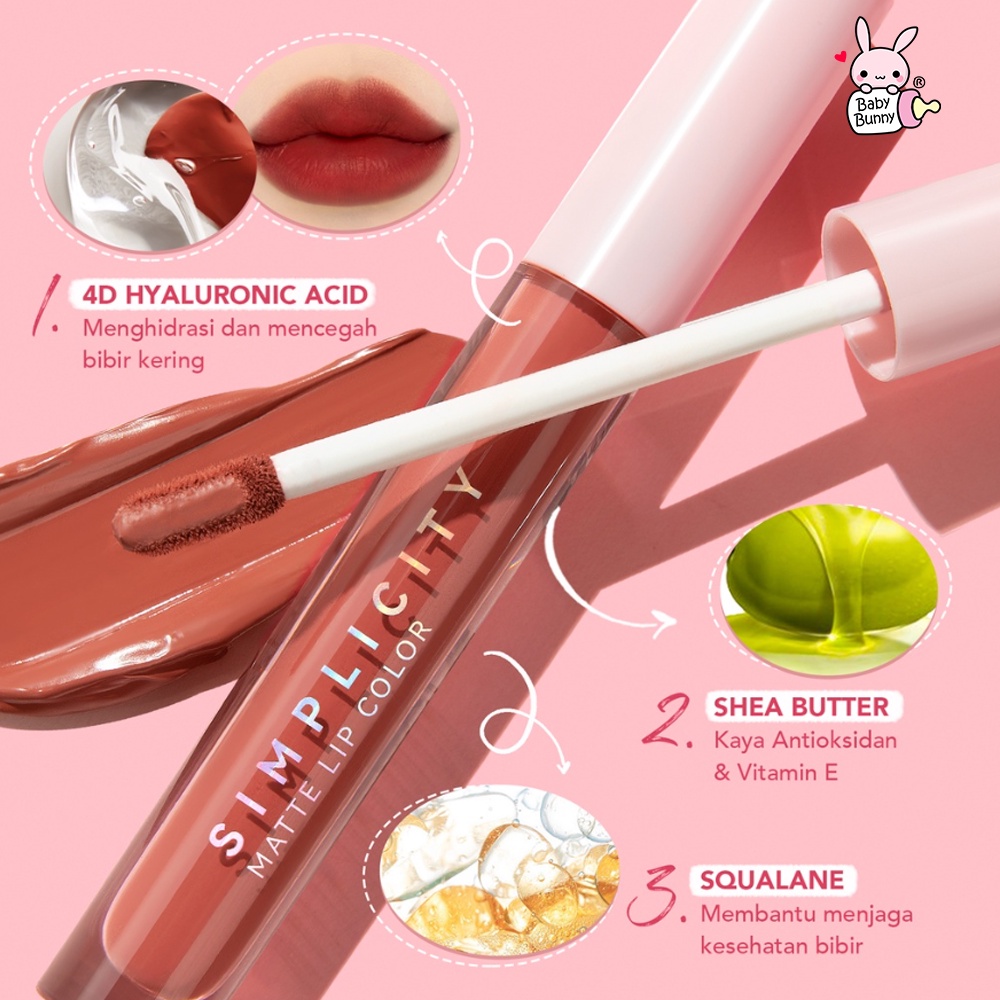 ❤ BELIA ❤ YOU Simplicity Matte Lip Color 3.2 g | Y.O.U Lip Cream Creamy Intense | Lip color | BPOM