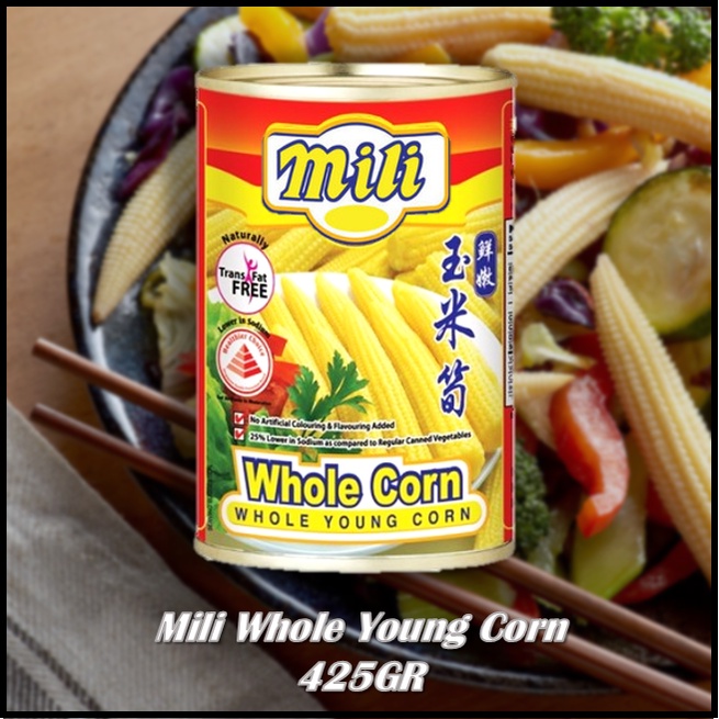 

Mili Whole Young Corn 425GR