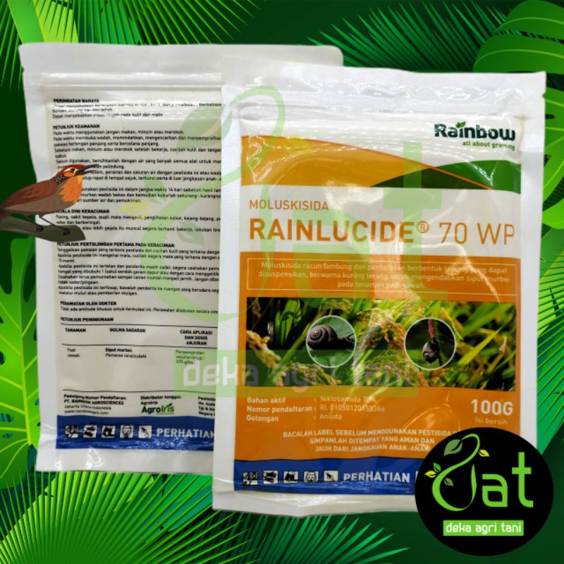 MOLUSKISIDA RAINLUCIDE 70WP 100GRAM racun keong dan siput