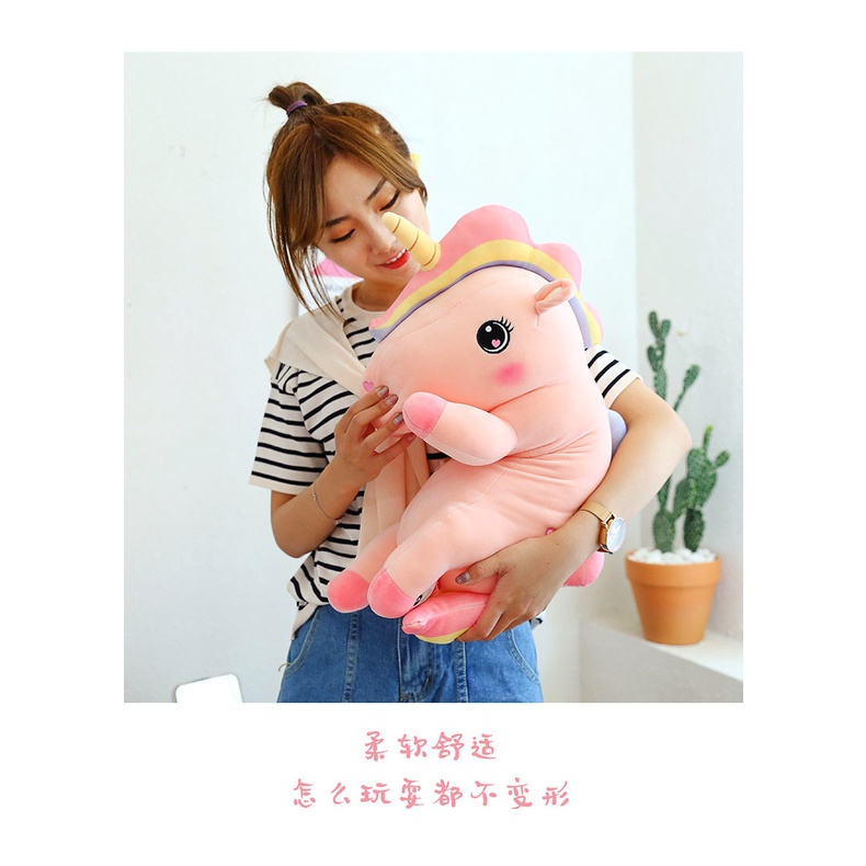 Boneka Unicorn Sayap Soft Jumbo Bahan Katun Plush Lembut