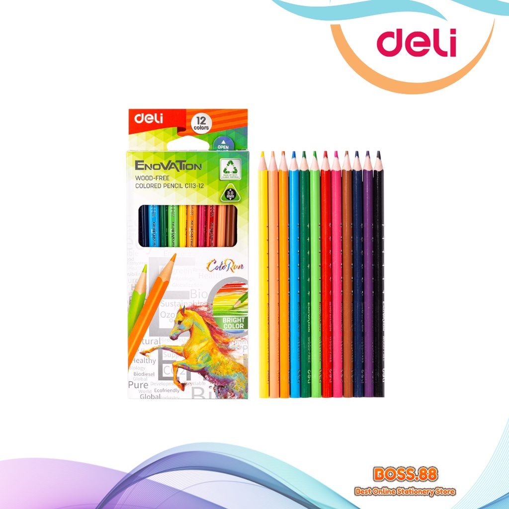 

PENSIL 12 COLORS DELI EC113-12