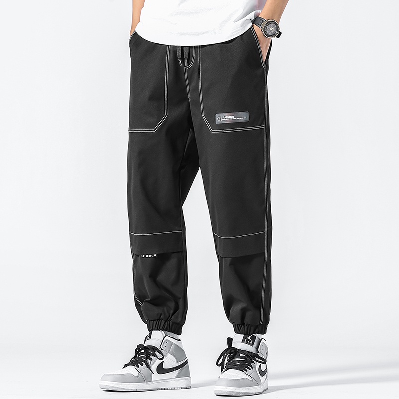 Celana Pria Celana Panjang Olahraga Casual Santai Sporty Saku Ritsleting Fashion Pants