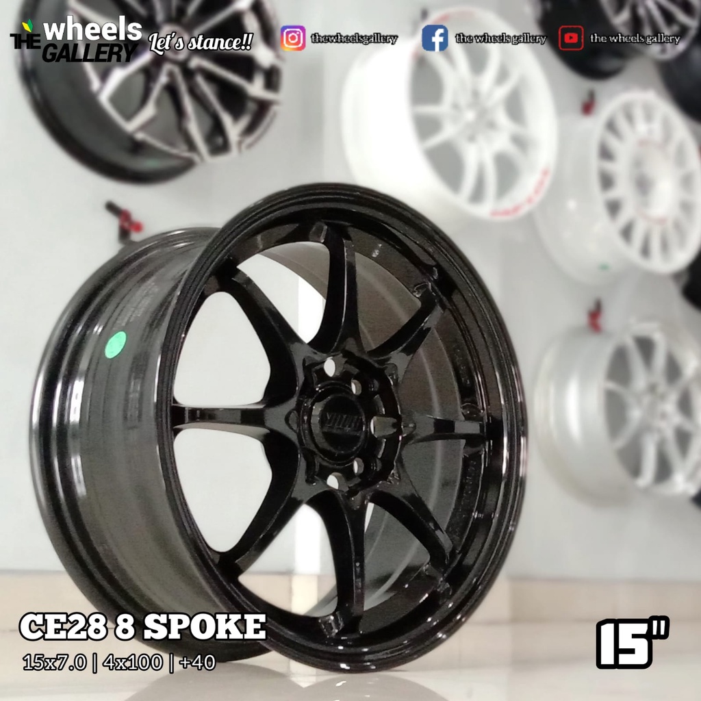Velg JF Luxury CE28-8 Spoke FF 15" 4x100 By JF Luxury